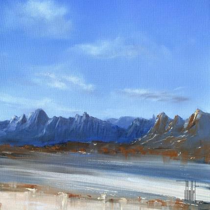 Painting Back in the countryside by Guillet Jerome | Painting Figurative Acrylic, Oil Nature