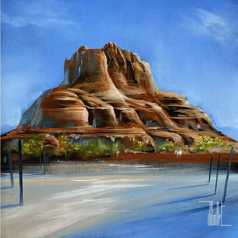 Painting When the bell rises by Guillet Jerome | Painting Figurative Nature Oil Acrylic