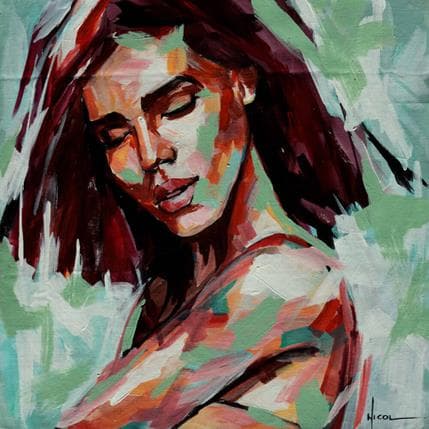 Peinture I dream about par Vacaru Nicoleta  | Tableau Figuratif Portraits