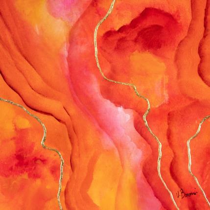 Painting Eruption minérale II by Baroni Victor | Painting Abstract Acrylic Minimalist