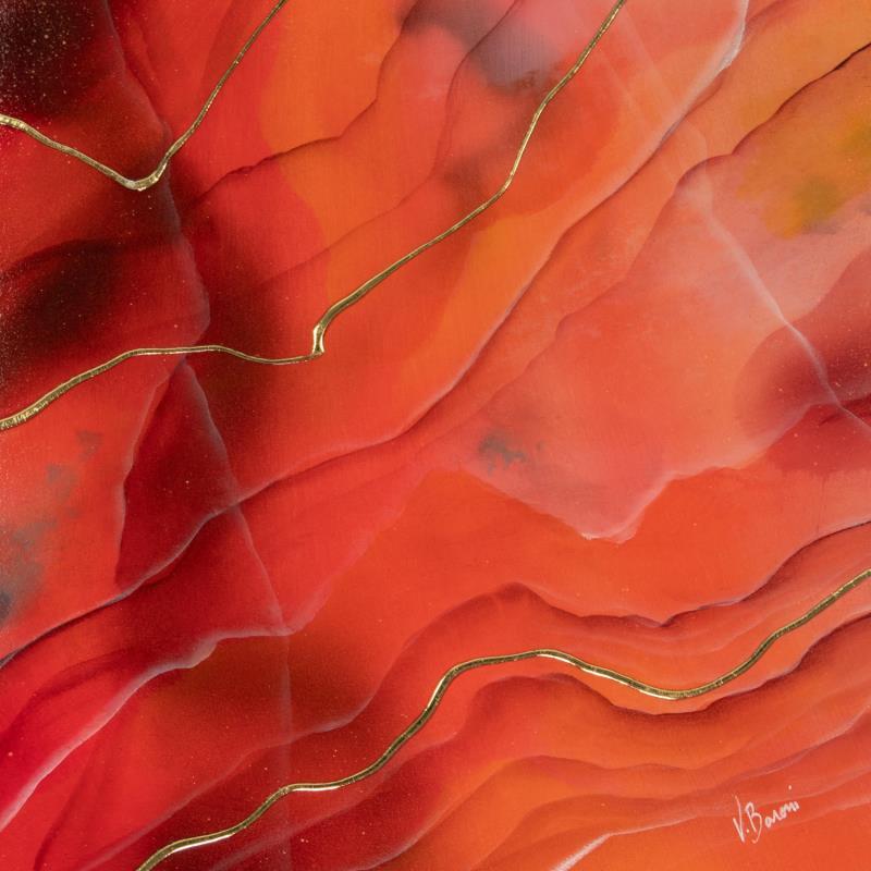 Peinture Passion d'onyx par Baroni Victor | Tableau Abstrait Minimaliste Acrylique