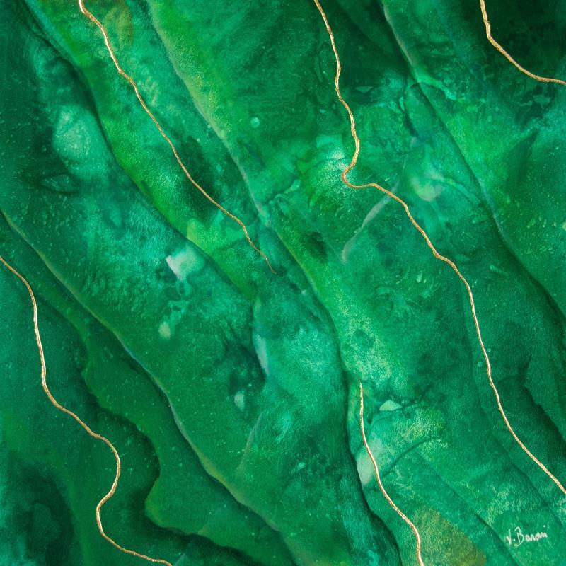 Peinture Effervescence végétale par Baroni Victor | Tableau Abstrait Minimaliste Acrylique