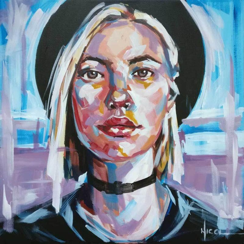 Peinture Leyla par Vacaru Nicoleta  | Tableau Figuratif Portraits