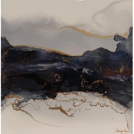 Peinture 1246 POESIE MINERALE par Depaire Silvia | Tableau Abstrait Acrylique, Encre, Sable Marine, Minimaliste, Paysages