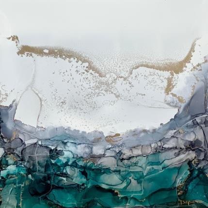 Peinture F2 _ 1238 POESIE Marine par Depaire Silvia | Tableau Abstrait Acrylique, Encre, Métal Marine, Minimaliste, Nature