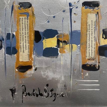 Peinture Les Amours (Ronsard) par Bastide d´Izard Armelle | Tableau Abstrait Huile Minimaliste