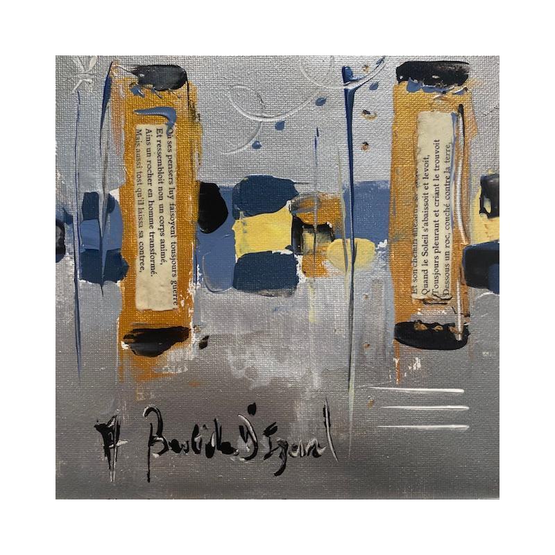 Peinture Les Amours (Ronsard) par Bastide d´Izard Armelle | Tableau Abstrait Minimaliste Huile