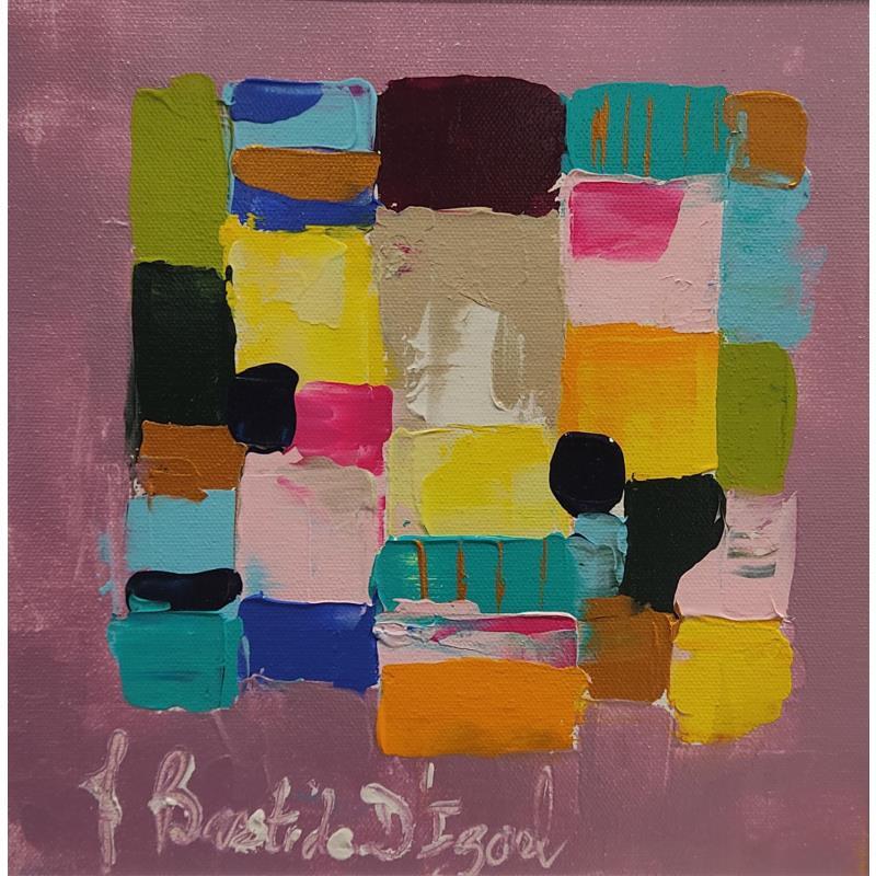 Painting Fenetre sur Saint Guilhem by Bastide d´Izard Armelle | Painting Abstract Architecture Oil