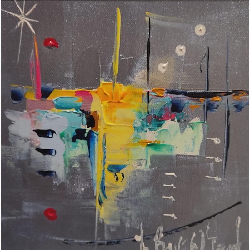 Painting Sérénité by Bastide d´Izard Armelle | Painting Abstract Animals Oil