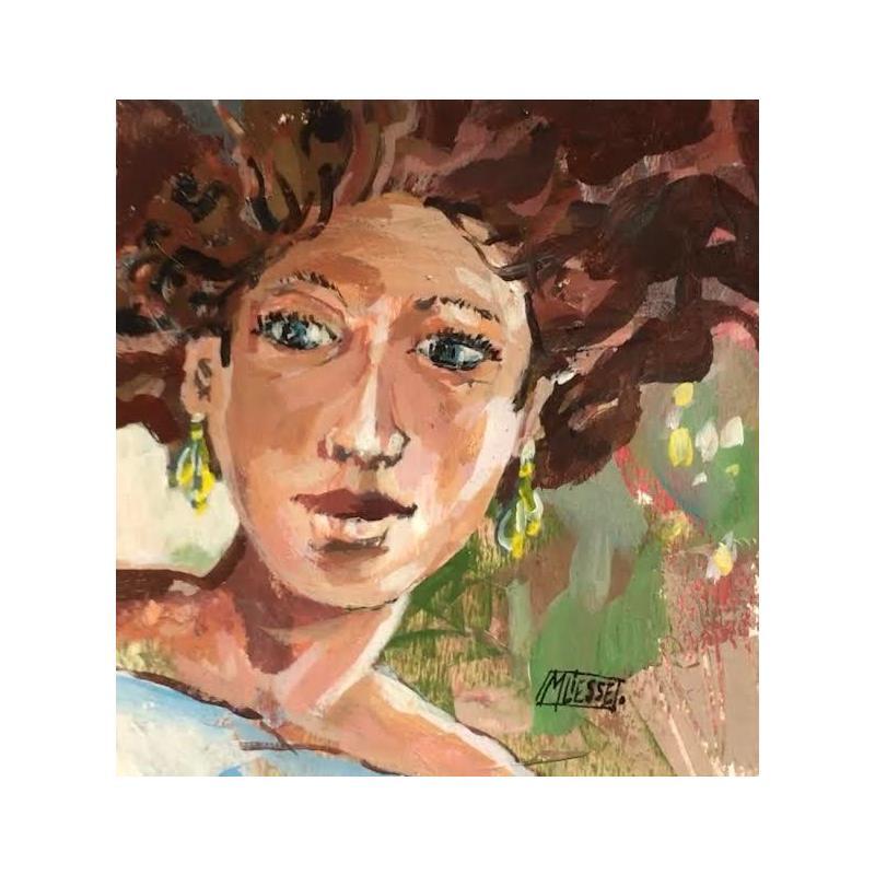 Painting Jour de rencontre  by Bertre Flandrin Marie-Liesse | Painting Figurative Portrait Life style Acrylic