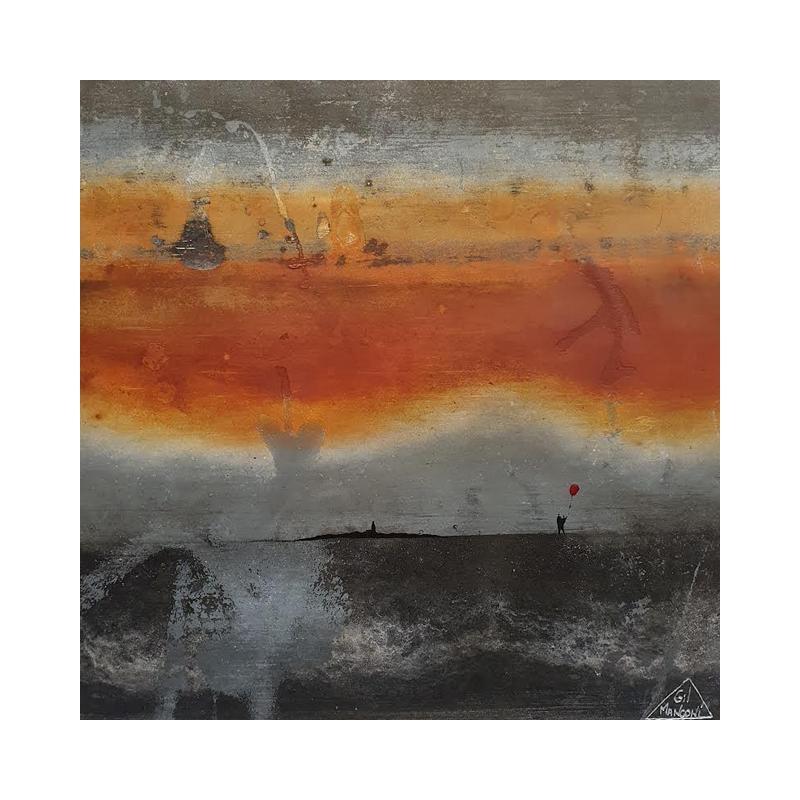 Peinture Vénus par Manconi Gil | Tableau Figuratif Minimaliste Zinc Upcycling