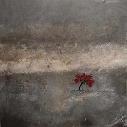 Painting Vania by Manconi Gil | Painting Figurative Upcycling, Zinc Minimalist