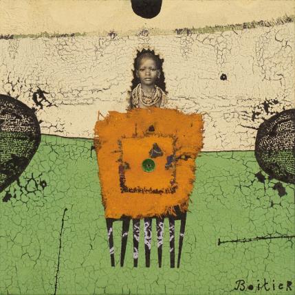 Painting 13-174 by Boitier Thierry | Painting Raw art Pigments