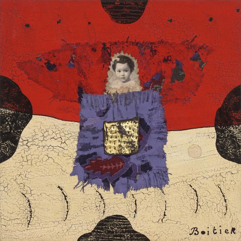 Painting 13-177 by Boitier Thierry | Painting Raw art Pigments