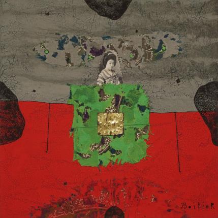 Painting 25-130 by Boitier Thierry | Painting Raw art Pigments