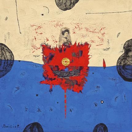 Painting 36-100 by Boitier Thierry | Painting Raw art Pigments