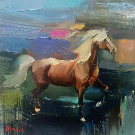 Peinture Horizon Dive par Bond Tetiana | Tableau Figuratif Huile Animaux