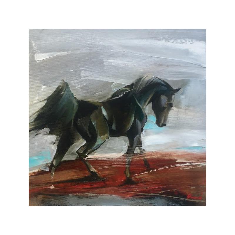 Peinture Discovering the World par Bond Tetiana | Tableau Figuratif Paysages Nature Animaux Huile