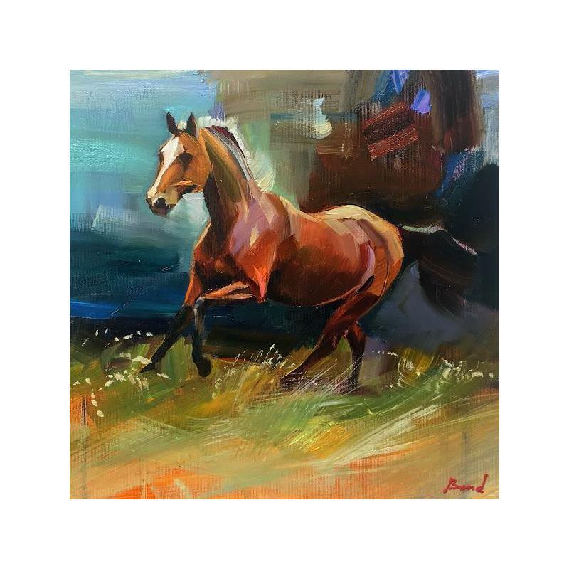 Peinture Cool Morning par Bond Tetiana | Tableau Figuratif Animaux Huile