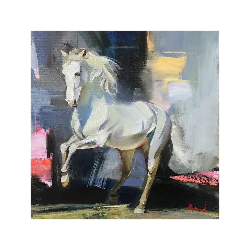 Painting Wander Glow by Bond Tetiana | Painting Figurative Landscapes Animals Oil