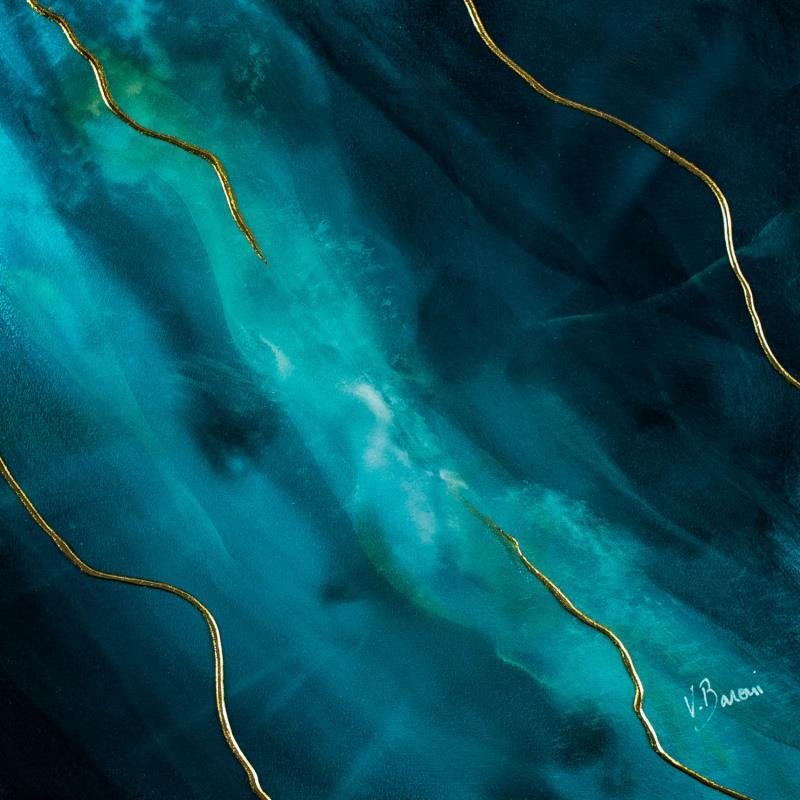 Peinture Récif agité par Baroni Victor | Tableau Abstrait Minimaliste Acrylique