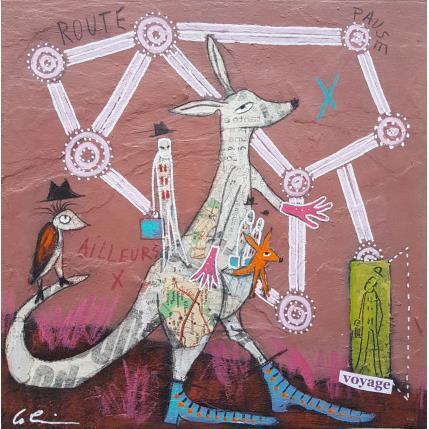 Painting Ailleurs #2 by Colin Sylvie | Painting Raw art Animals, Pop icons