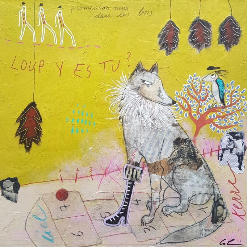 Painting Promenons-nous dans les bois by Colin Sylvie | Painting Raw art Animals