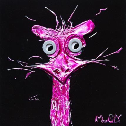Peinture DÉCONCERTUS par Moogly | Tableau Art naïf Pigments, Résine Animaux