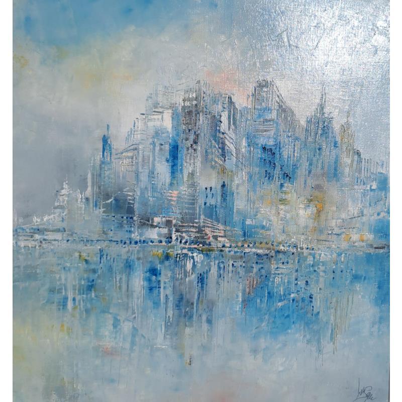 Peinture Blue light par Levesque Emmanuelle | Tableau Figuratif Huile