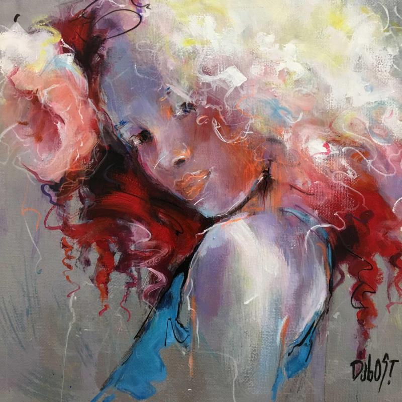 Painting Transition by Dubost | Painting Figurative Portrait Child Oil Acrylic