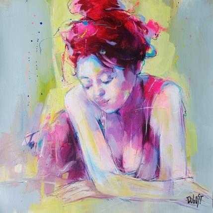 Peinture Rouge ou rose par Dubost | Tableau Figuratif Acrylique, Huile Nu