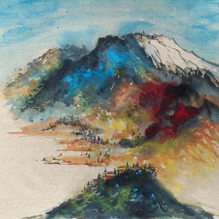 Peinture Wonderful world par Yu Huan Huan | Tableau Figuratif Encre Paysages
