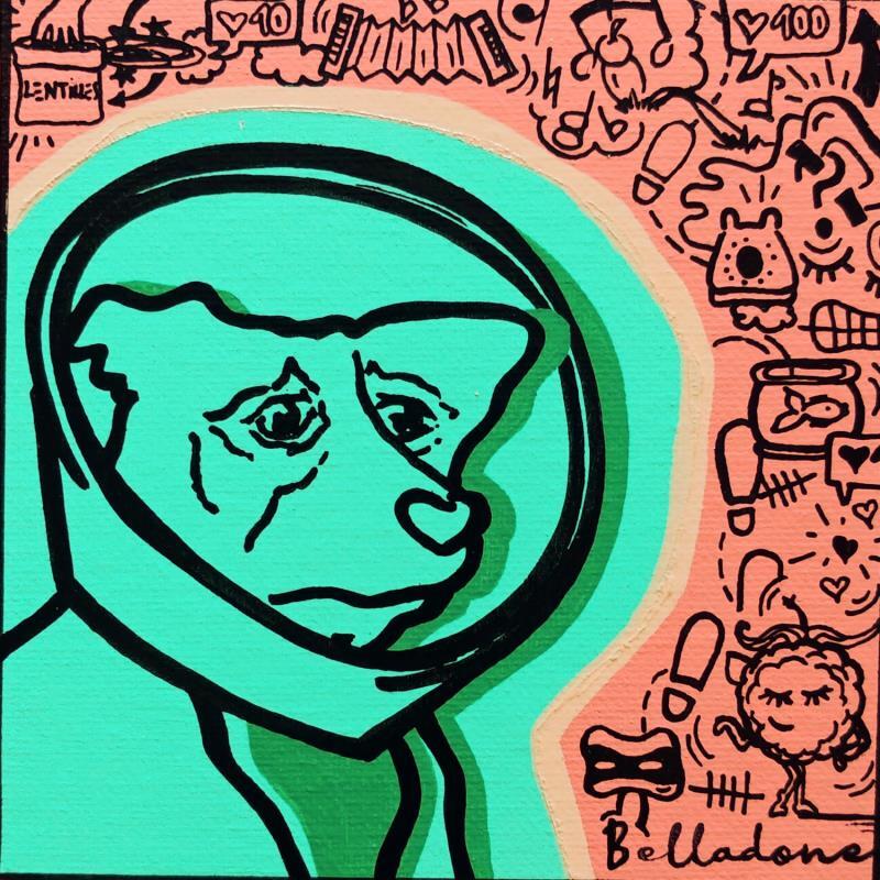 Peinture Chez Amélie par Belladone | Tableau Pop-art Icones Pop Acrylique Posca