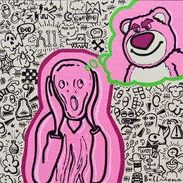 Peinture Cauchemar par Belladone | Tableau Pop-art Acrylique, Posca Icones Pop