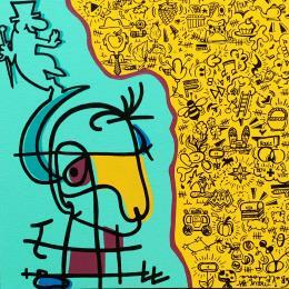 Peinture Le poème par Belladone | Tableau Pop-art Acrylique, Posca Icones Pop