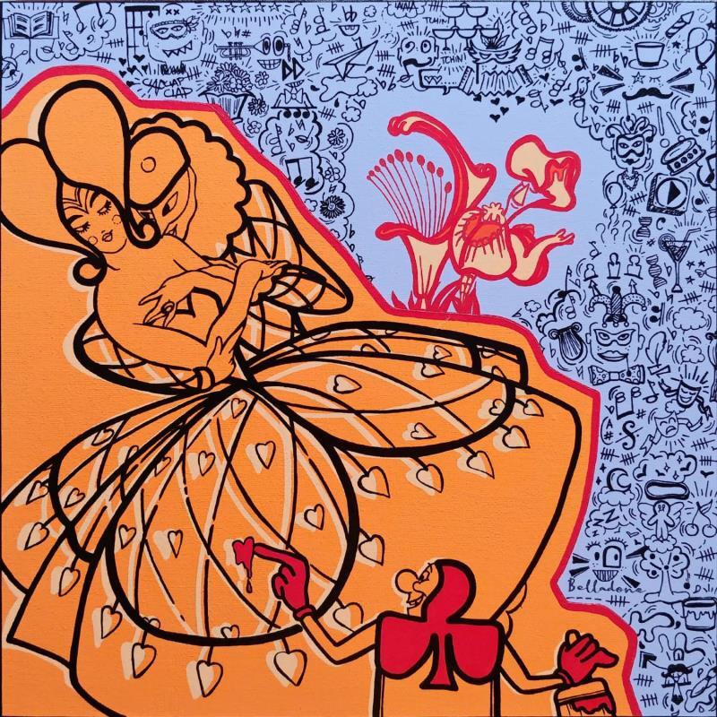 Peinture Le carnaval par Belladone | Tableau Pop-art Icones Pop Acrylique Posca