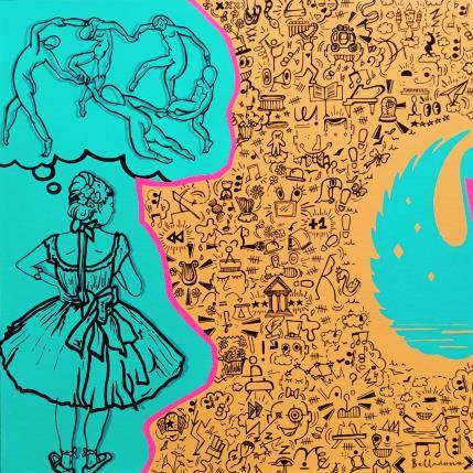 Painting Petit rat de l'opéra by Belladone | Painting Pop-art Acrylic, Posca Pop icons