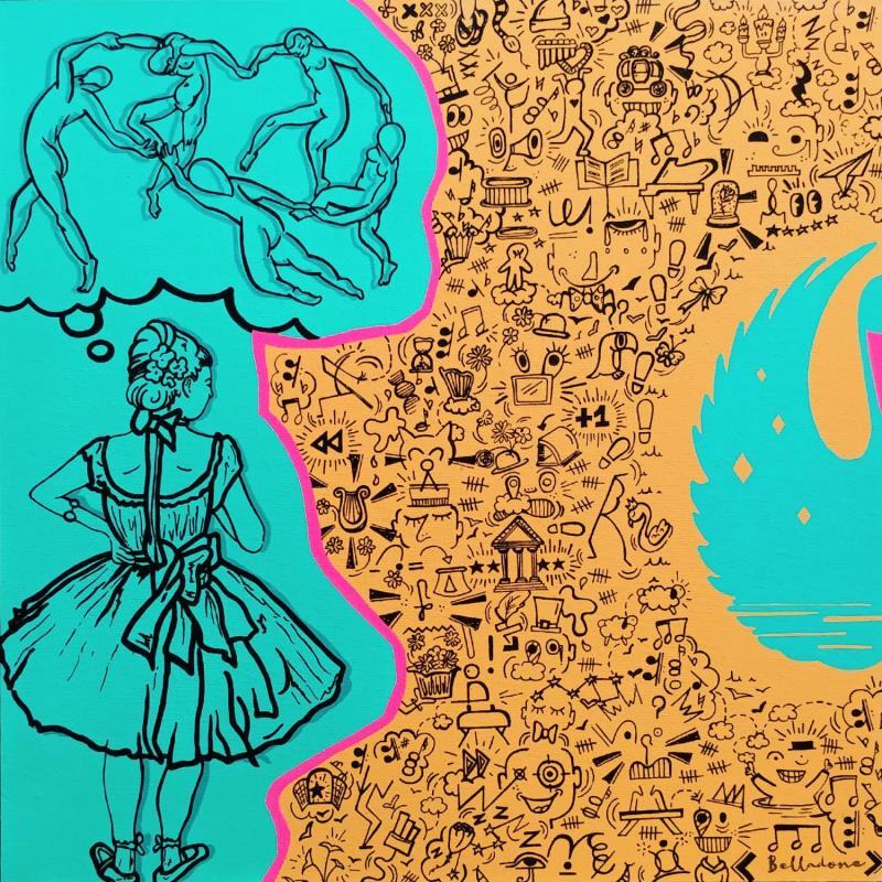 Painting Petit rat de l'opéra by Belladone | Painting Pop-art Pop icons Acrylic Posca