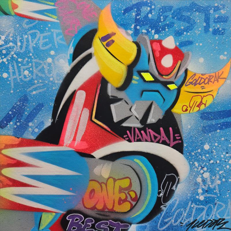 Painting goldorak  by Lemoine Mael | Painting Pop-art Pop icons Graffiti