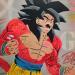 Painting goku ssj4 by Lemoine Mael | Painting Pop-art Pop icons Graffiti