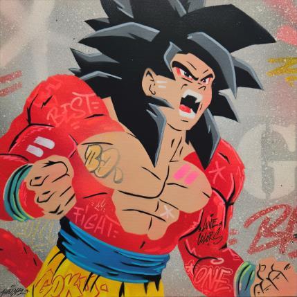 Painting goku ssj4 by Lemoine Mael | Painting Pop-art Graffiti Pop icons