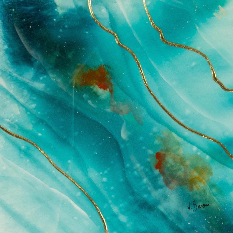 Gemälde Mini récif 2 von Baroni Victor | Gemälde Abstrakt Minimalistisch Acryl