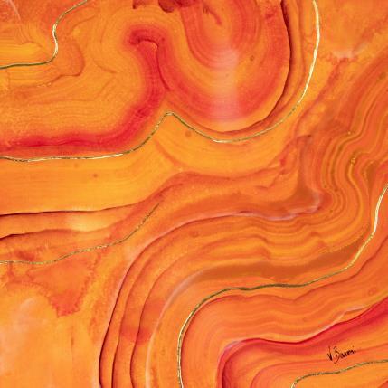 Peinture Onyx en fusion par Baroni Victor | Tableau Abstrait Acrylique Minimaliste