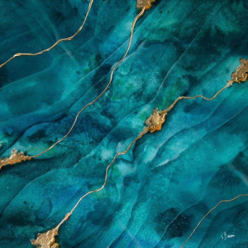 Painting Archipel minéral 2 by Baroni Victor | Painting Abstract Minimalist Acrylic