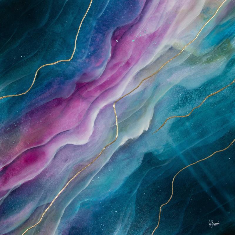 Gemälde Onyx galaxie 2 von Baroni Victor | Gemälde Abstrakt Minimalistisch Acryl