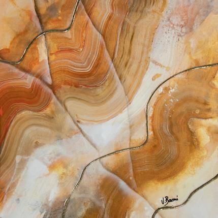 Painting Agate ambrée II by Baroni Victor | Painting Abstract Acrylic Minimalist, Pop icons