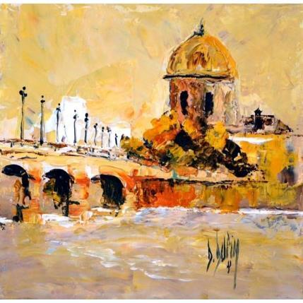 Painting Le chant du silence  by Dupin Dominique | Painting Figurative Oil Urban