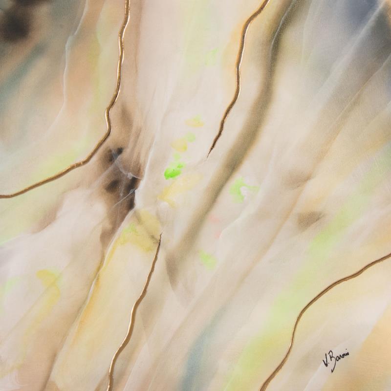 Peinture Jade opale par Baroni Victor | Tableau Abstrait Minimaliste Acrylique