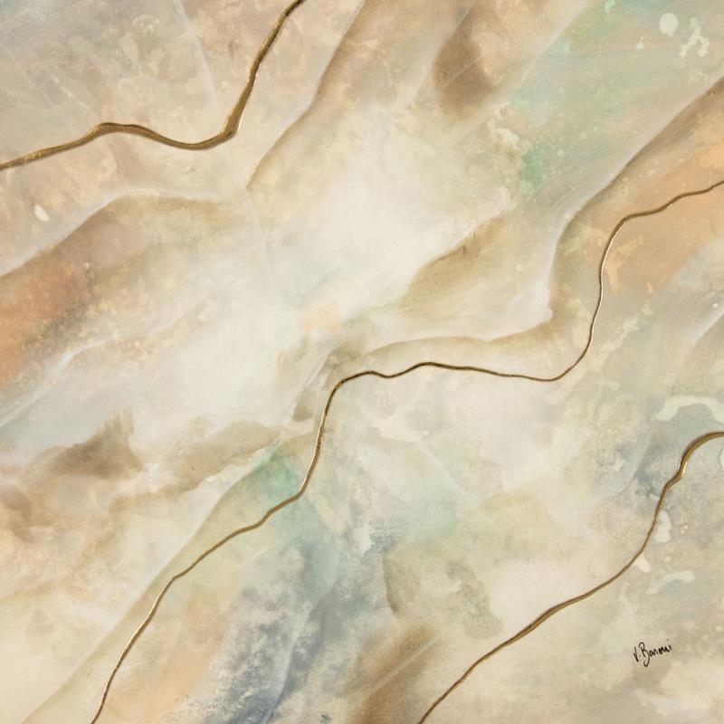 Painting Onyx élégante by Baroni Victor | Painting Abstract Minimalist Acrylic