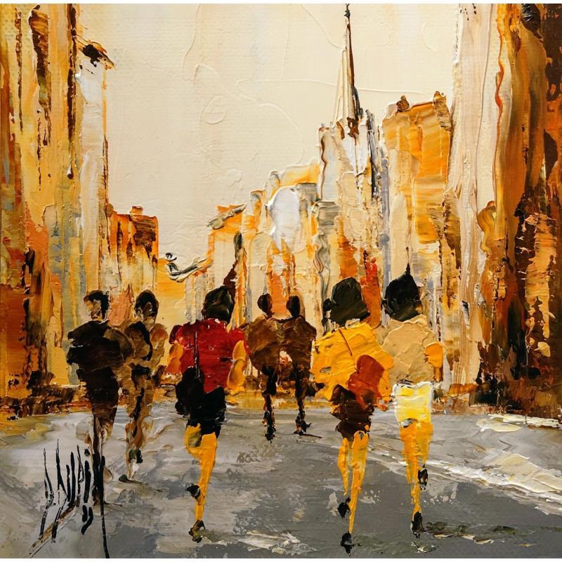 Painting Petites sirènes by Dupin Dominique | Painting Figurative Life style Oil